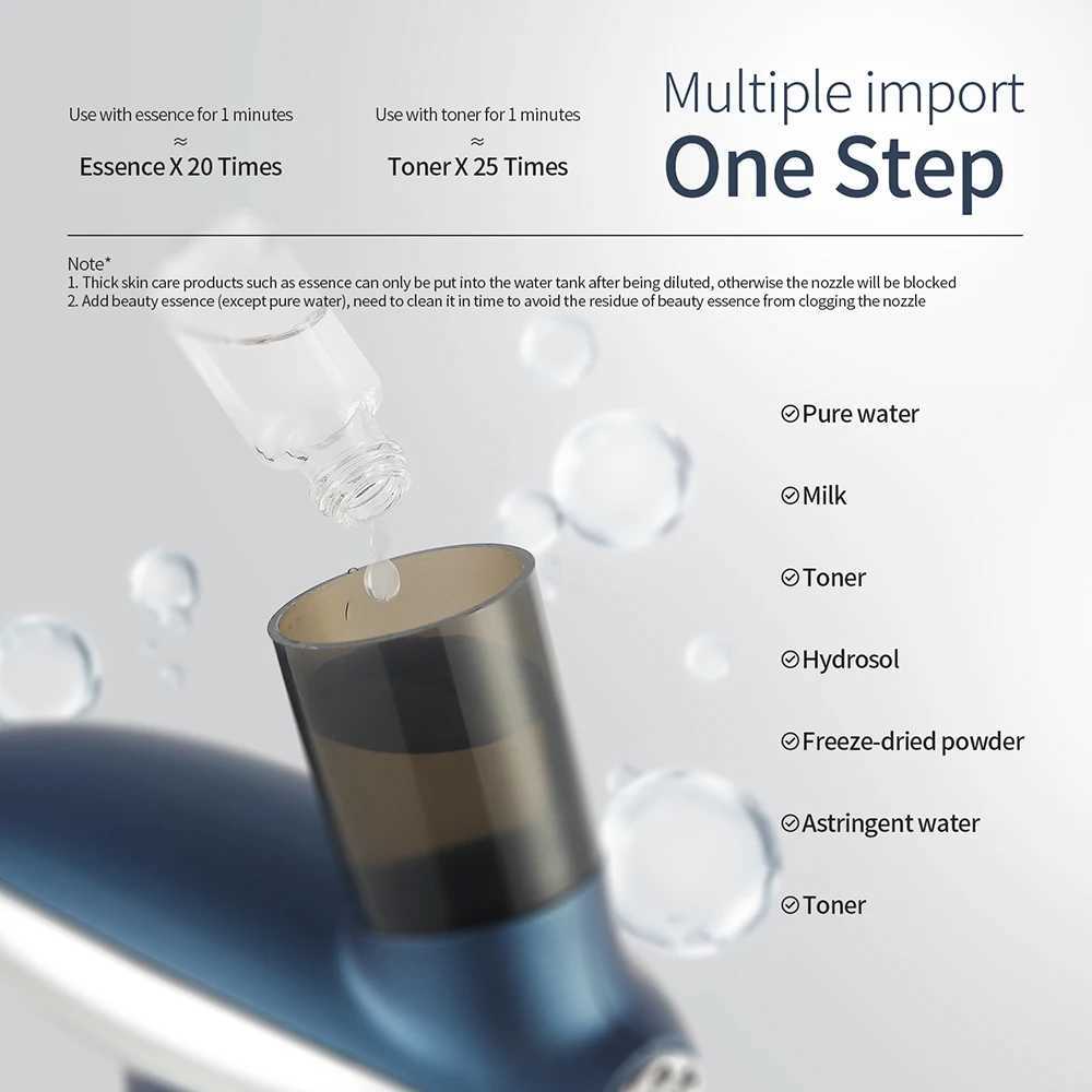 Red/Blue Photon Skin Hydrator Make Up Skin Moisturizing Nano Mist Sprayer Face Steamer Spray Airbrush Water Oxygen Injection XJ250607