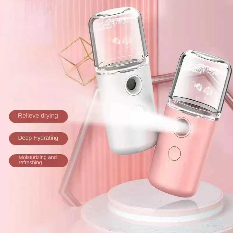 USB Portable 30ml Mini Nano Mist Sprayer Face Spray Facial Steamer Moisturizing Air Humidifier Skin Care Beauty Instruments XJ250607