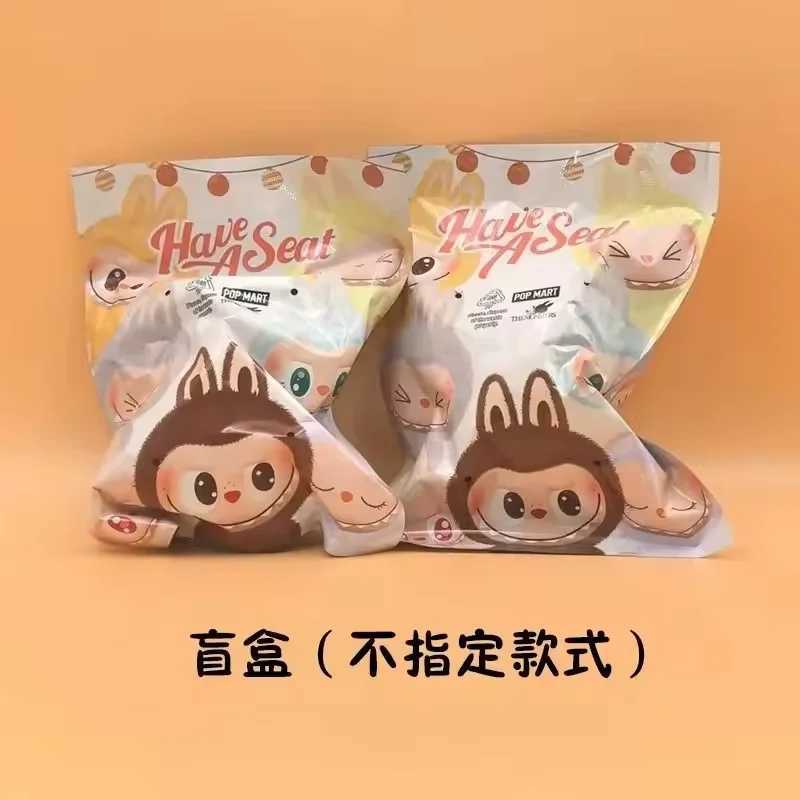 Labubu Figures Blind Box Vinyi Head Keychain Pendant Cute Monster Plush Doll Bag Fashion Pendant Birthday Gift Model Kids Toy M250605