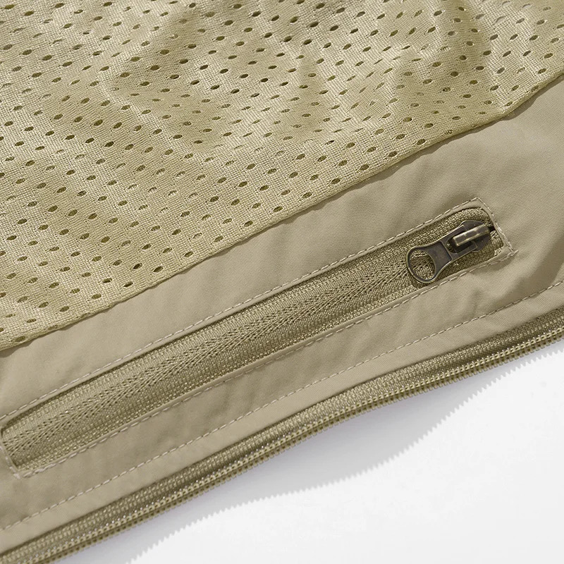 Spring Men Breathable Outdoor Sleeveless Vests Mens Tactical Sport Casual Vest Man Fish Multi Pocket Waistcoat Big Size 6XL 250605Z