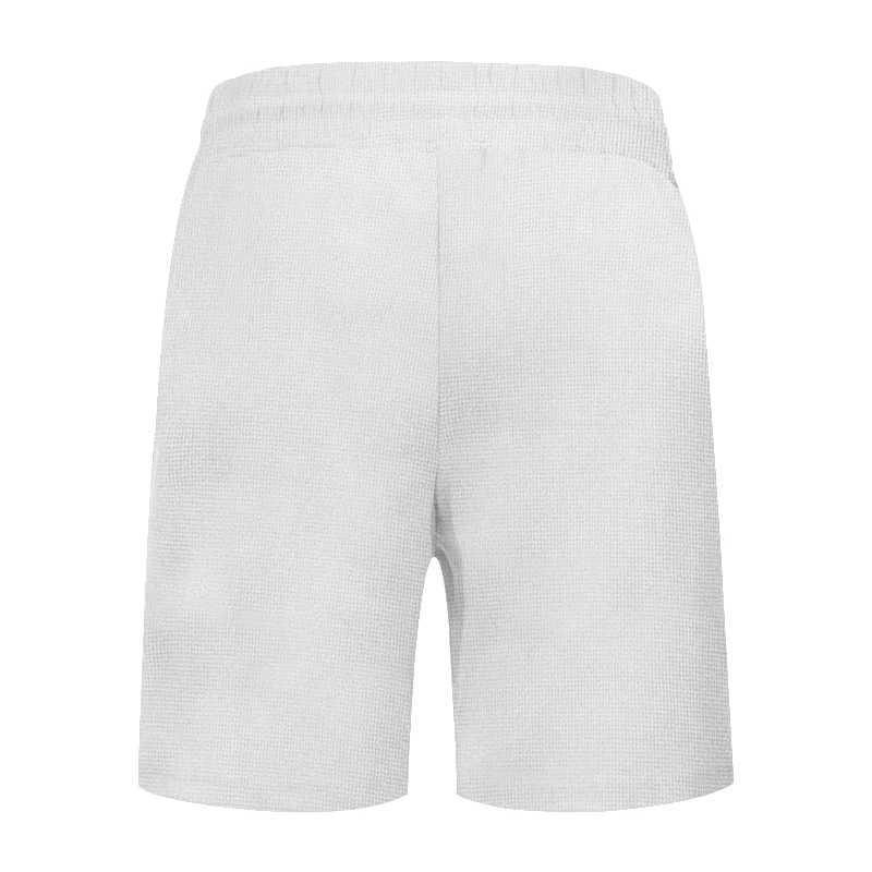 2024 Summer Mens New Large Solid Sport Waffle Trendy Split Shorts Casual Shorts XJ250605