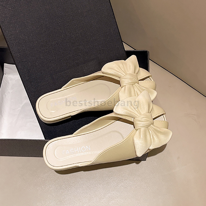 designer slides summer casual slippers womens sandals slip-on sliders 2025 flip-flops soft leather fish-mouth sandal fashion outdoor wearing slipper f