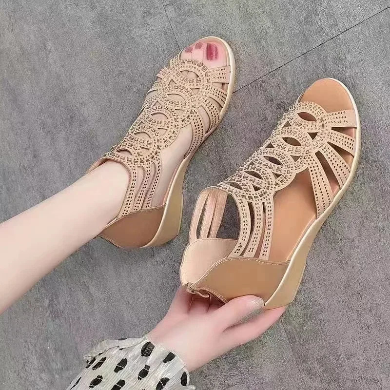 Roman Sandals for Women Summer Soft Sole Outdoor Wear Womens Wedge Shoes Fashion Casual ner Women 250605