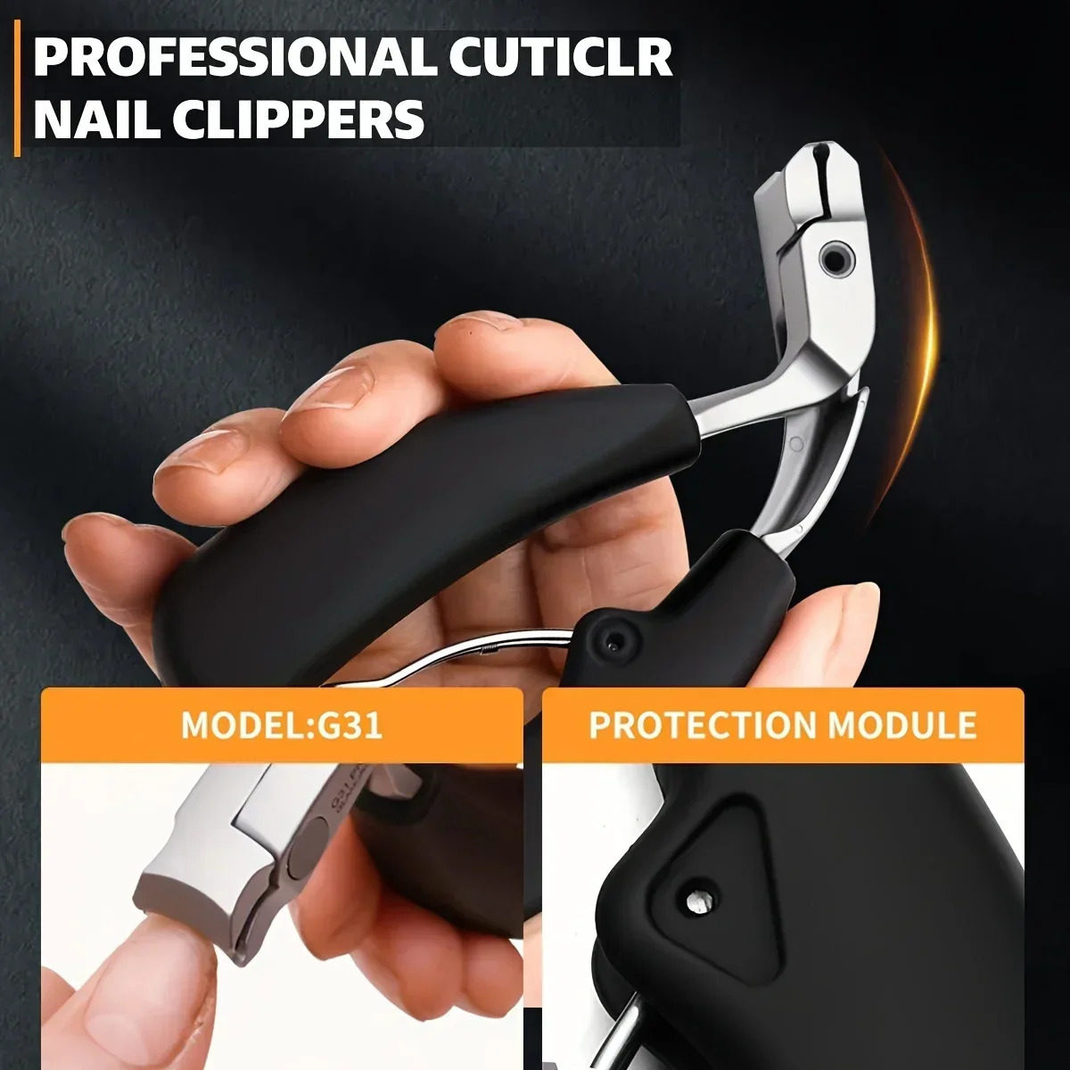 Dont Bend to Cut Toenail Stainless Steel Elbow Nail Clippers with Large Opening Nail Clippers Set Nail Cutter Pedicure Tools 250517