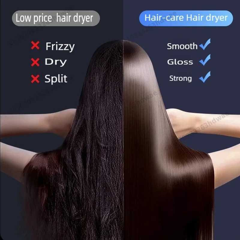 5 IN 1 Professional Negative Ion Hair Dryer 1600W Leafless Hair-care Hair Dryer Styling Tools 200 Million Anion Super Blow DryerXJ250605