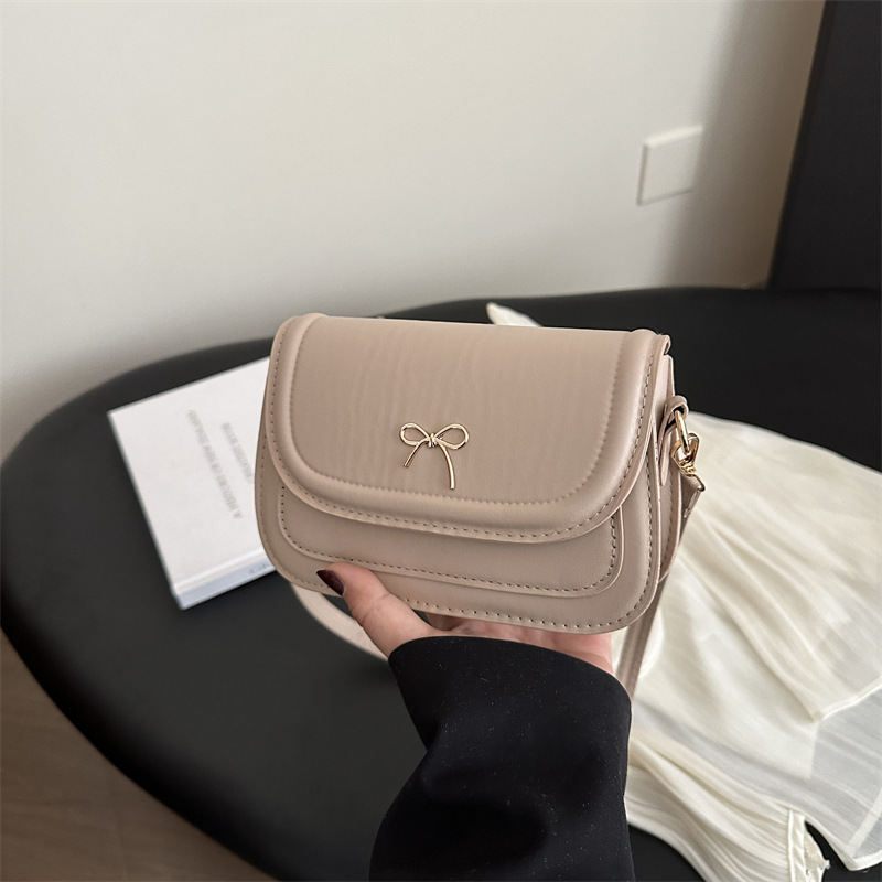 designer Fashion Small Square Bag Niche Design Casual 2025 Spring New Trend Simple Texture Women's Shoulder Crossbody Bag