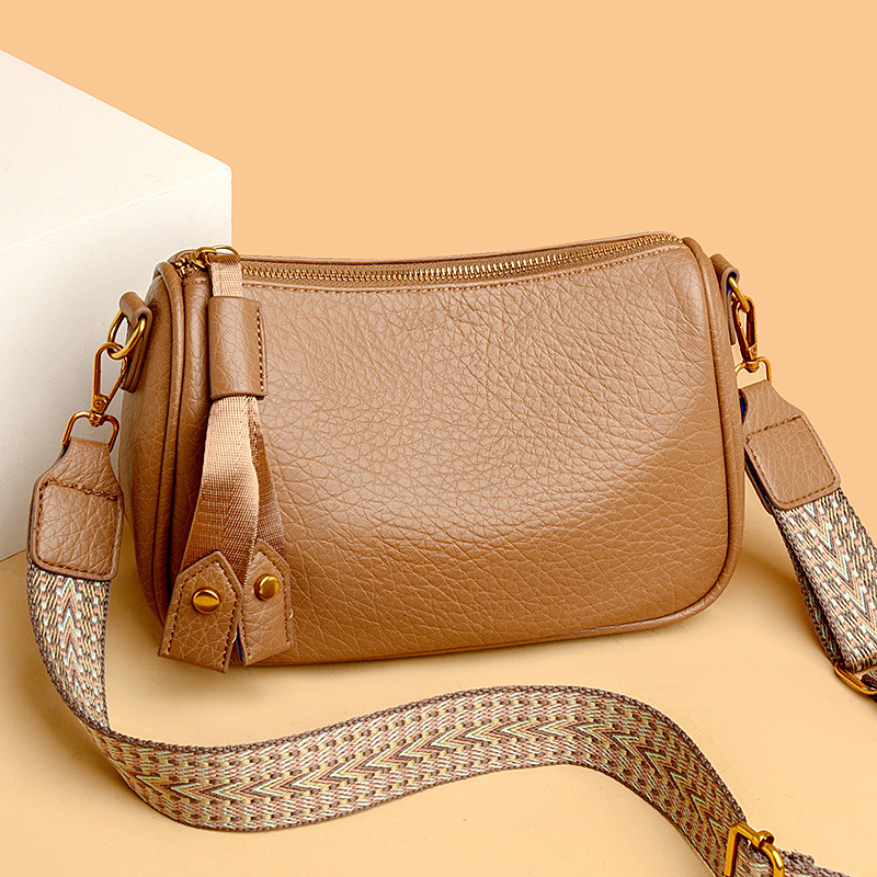 Women's Single Shoulder Underarm Bag with Wide Shoulder Strap, Retro Crossbody Bag Designer, Women's Trendy Single Shoulder Bag