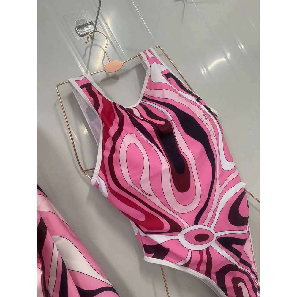 Women's Pink Scarf Swimsuits Italian Designer Sexy Beach Bikini Set