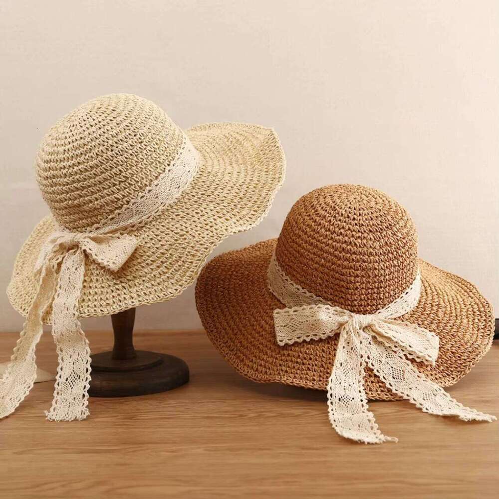 Wholesale Summer Women Wide Brim Sun Protection Promotional Unisex Beach Straw Hats
