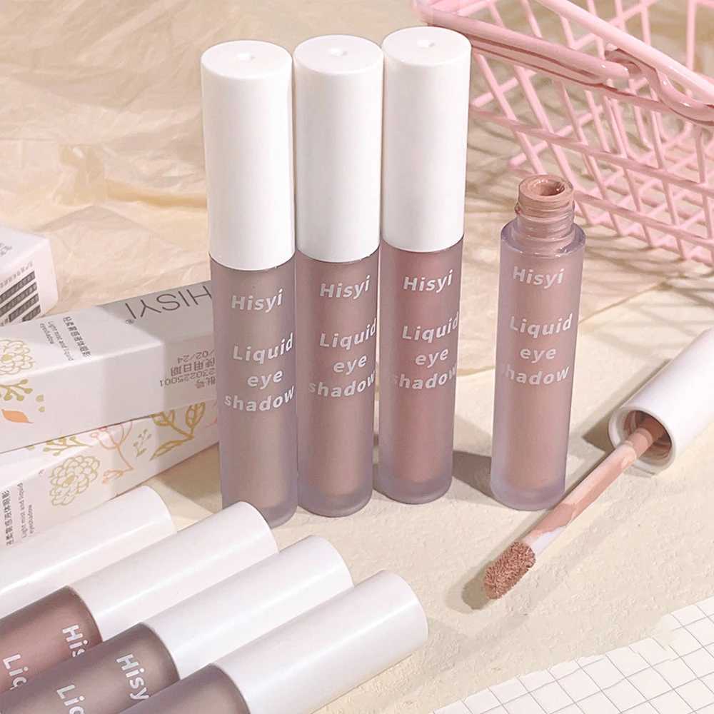 Single-Color Eyeshadow Liquid - Matte Velvety Enhances Complexion Low Saturation Blendable Soft Matte Finish Easy to Apply W250605