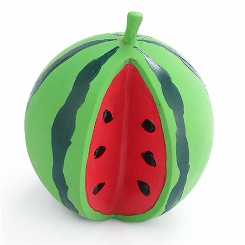 Latex Pet Sound Chew Toy Interactive Pet Bite Toys Creative Fruit Shape Pet Squeaky Toy Pet Supplies Dog Favors 3pcs/Pack