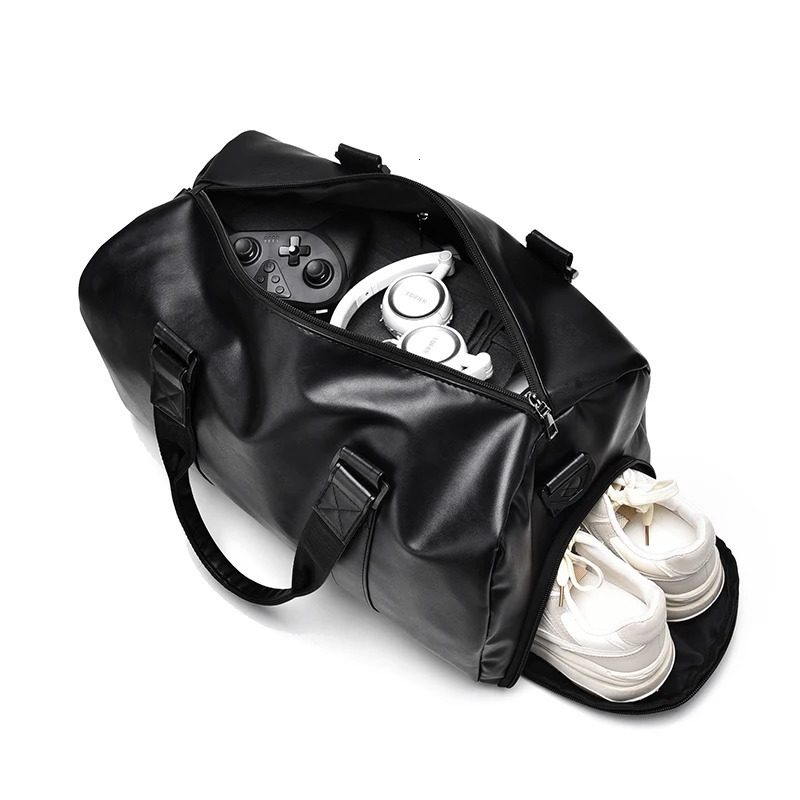 Fashionable Travel Bag Business Large Travel Bag for Men Luggage Bag Fitness Handbag PU Fabric Waterproof Male Shoulder Bags 250530