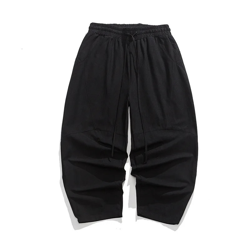 Mens Spring Loose Harem Pants Chinese Linen Oversize Sweatpants High Quality Casual Male Trousers 250605Z