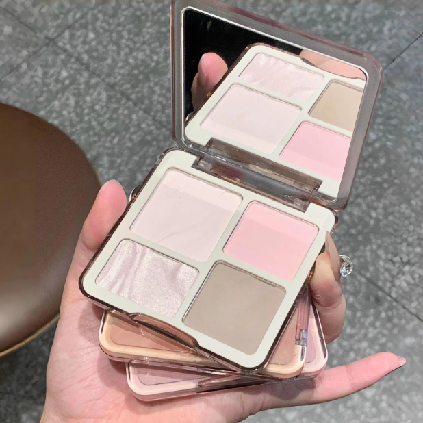 Judydll Orange Dot High-Gloss Contouring Integrated Disc Comprehensive Disc Matte Brightening Three-dimensional Shadow Nasal Shadow