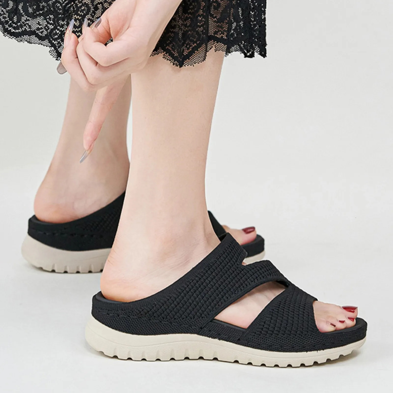 Cat Sandals For Women WomenS Sports And Leisure Hollow Thick Bottom All Flat 250605