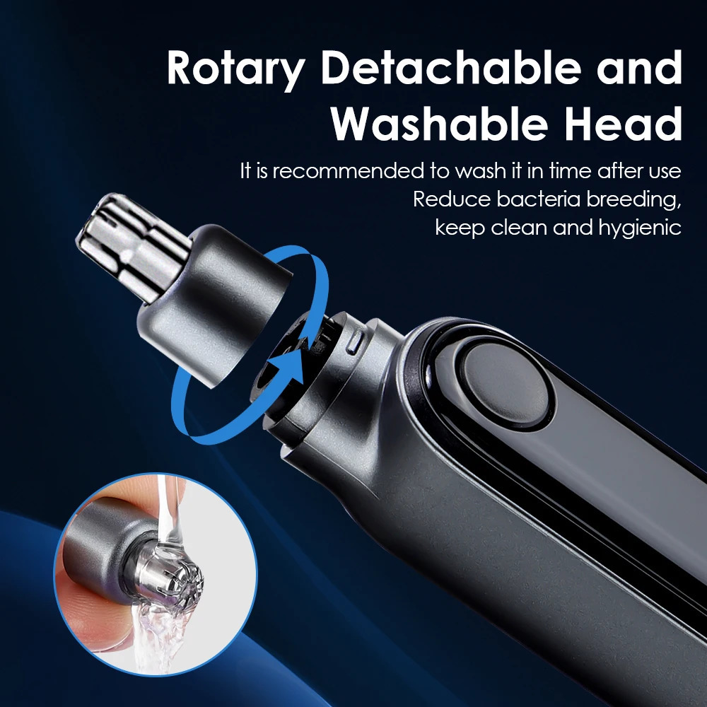 Rechargeable Portable Electric Nose Hair Clipper Multi-kinetic Shaving Two-in-one Unisex Automatic Washable Trimmer Man Razor 250604
