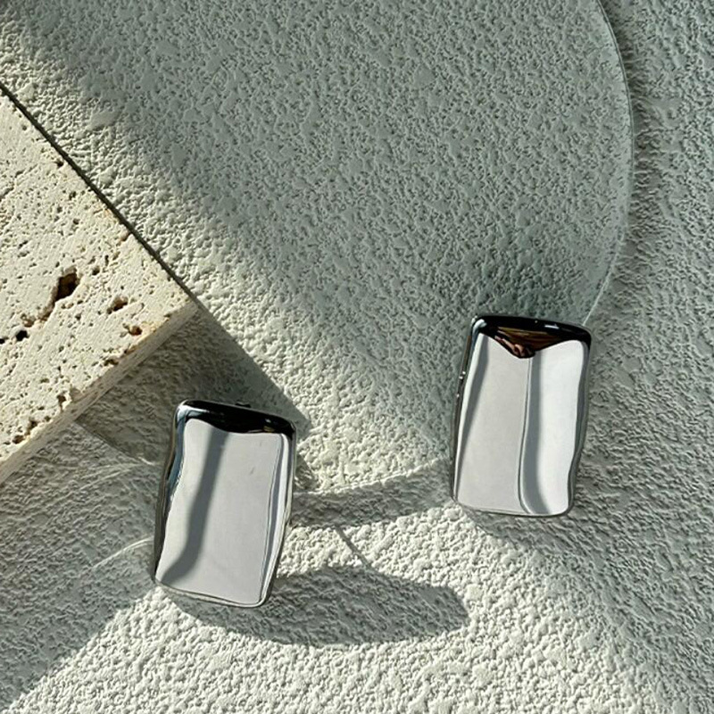 Stylish and Classic Geometric Gold Plated Copper Earrings for Women Western Inspired Statement Pieces