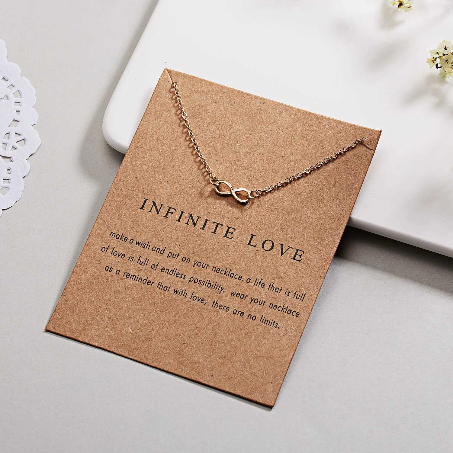 Minimalist Infinity Symbol Pendant Necklace for Women Delicate Silver Color Clavicle Chain Necklace Party Friendship Jewelry XJ250604