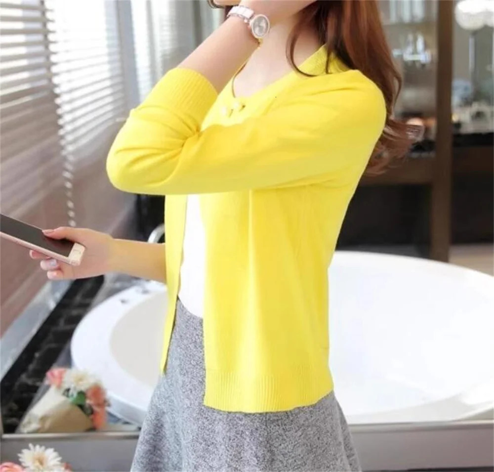 2024 Fashion Women Sweater Female Cardigan Thin Outerwear Short n Longsleeve Small Cape Blusa Feminina 250530