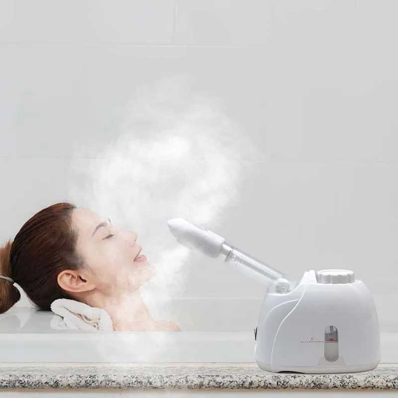 Ionic Facial Steamer Warm Mist Humidifier for Face Deep Cleaning Vaporizer Sprayer Salon Home Spa Skin Care WhiteningXJ250607