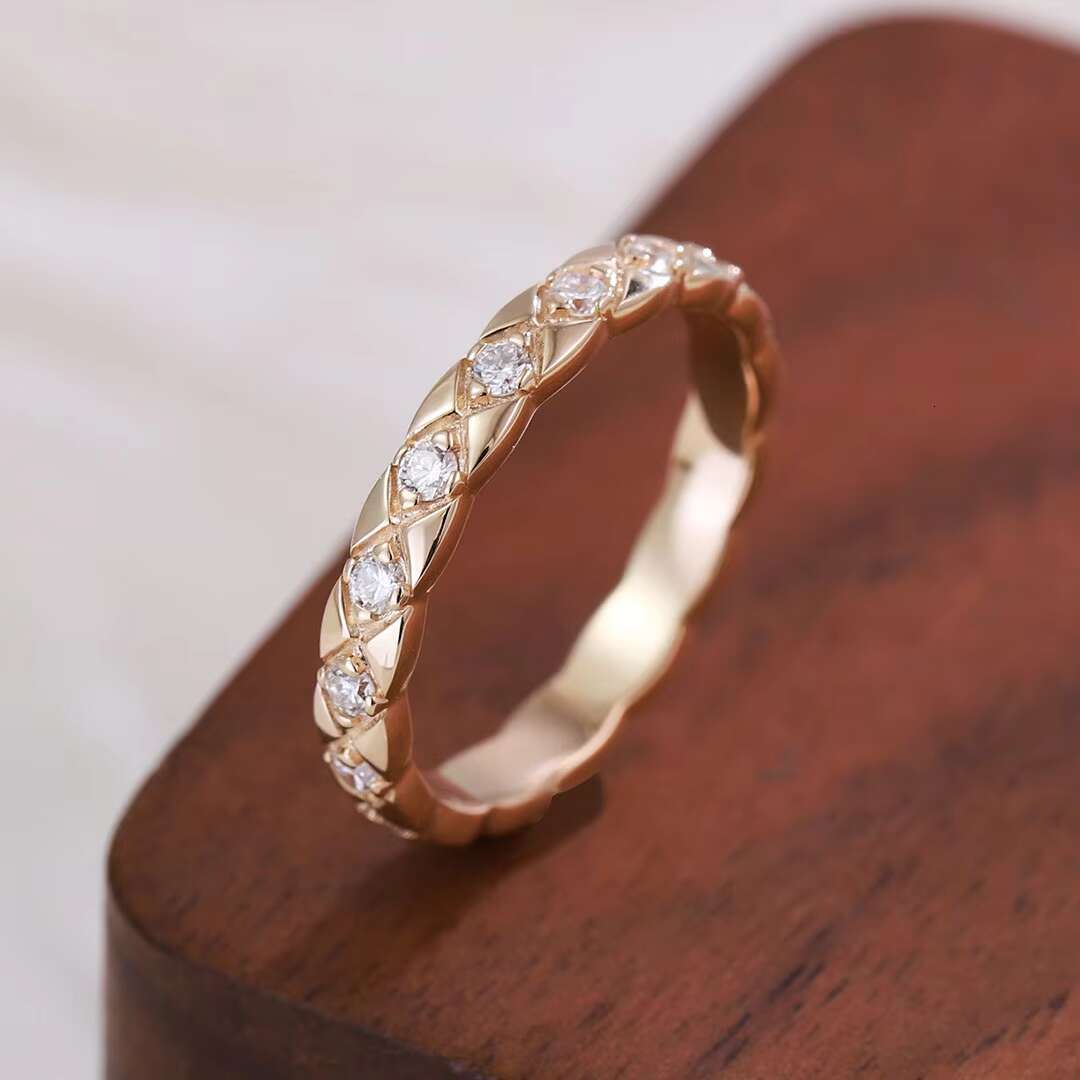 Provence Jewelry Customized Engraving Moissanite Diamond Setting Ring 10k Solid Gold Man Engagement /wedding Ring Fine Jewelry