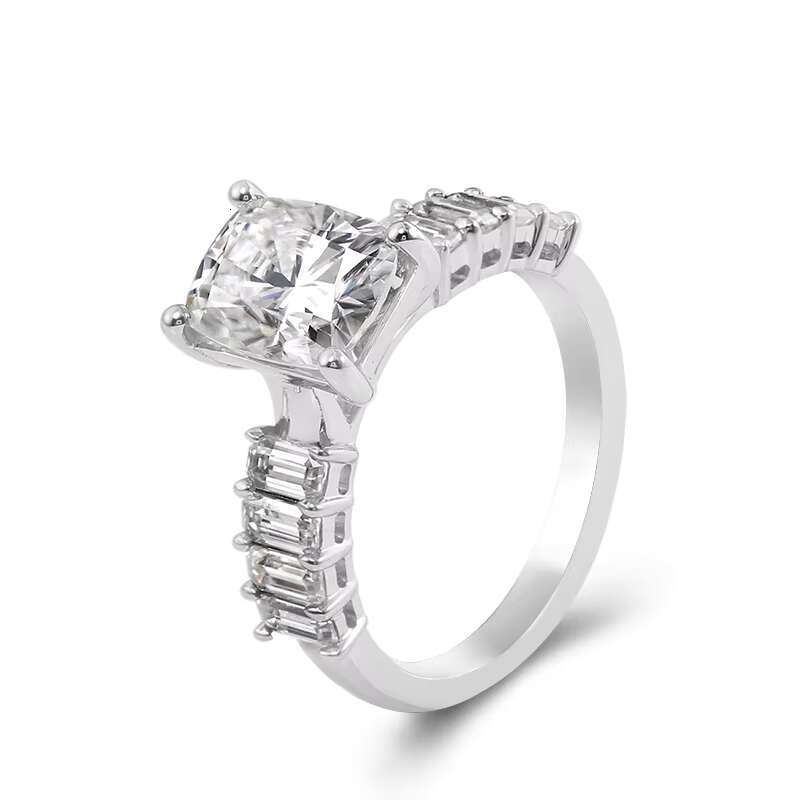 14k Gold Elongated Cushion Cut Moissanite Ring Fine Jewelry Rings for Women Custom Jewelry Moissanite Jewelry
