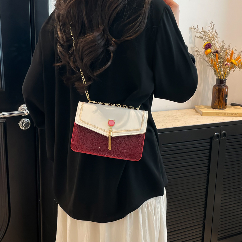 designer 2025 Spring New Fashion Casual Textured Stylish Small Square Bag Niche Design Trendy Women's Shoulder Crossbody Bag