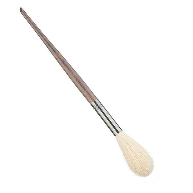 2PCS Goat Hair Flame Shape Highlight Brush Soft Professional Facial Fan Makeup Brushes Set Beauty Cosmetics Tool W250605