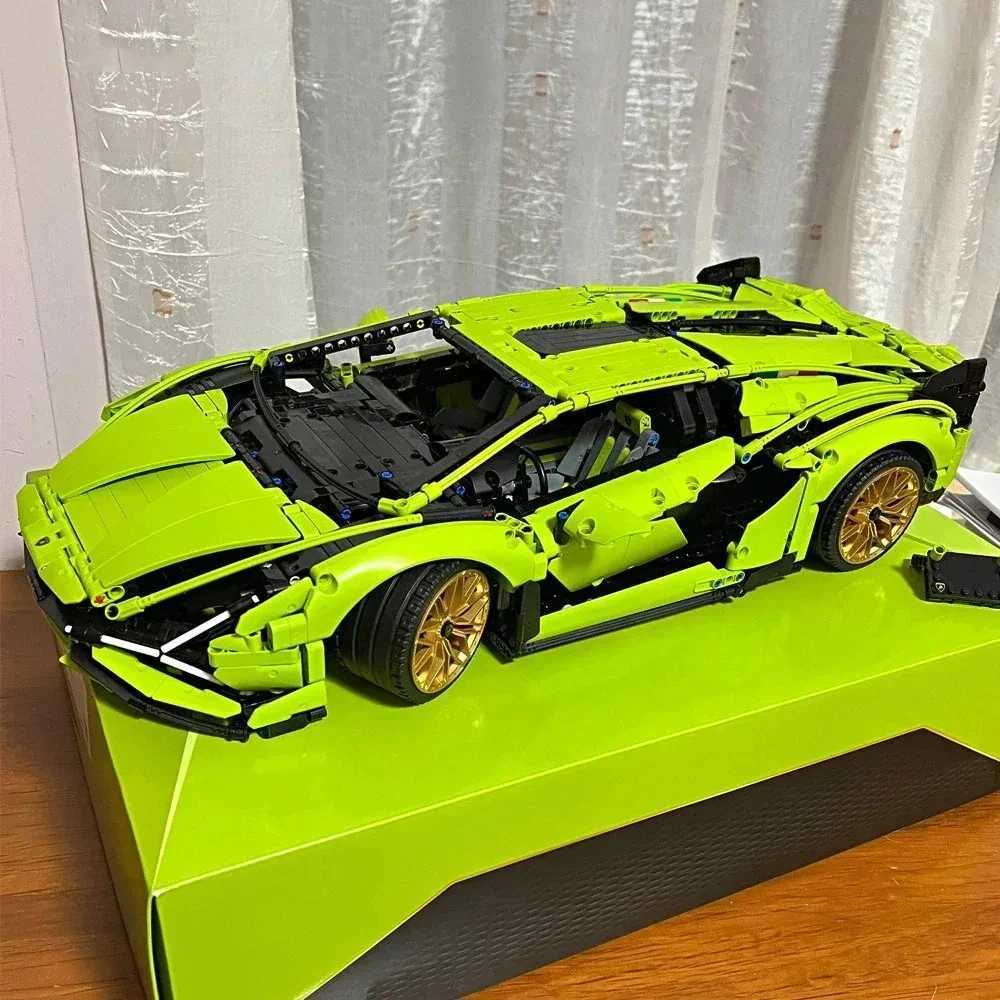 3696PCS Technical Lambo Building Blocks Car Model Compatible 42115 SIAN Roadster Bricks Boys Toys Gifts W250605
