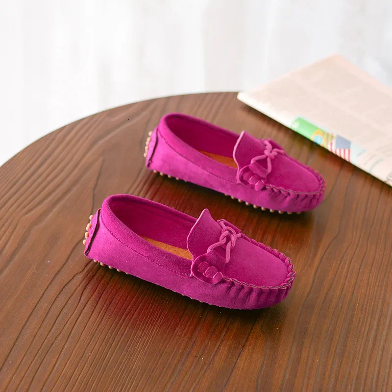 Children Suede Shoes Spring Summer Breathable Slip on Casual Kids Sneakers Boy Girl Baby Toddler Boat Shoes Flats Loafers 250604