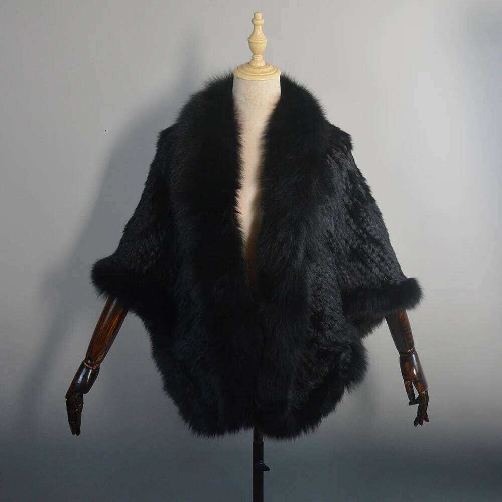 Long Style Winter Natural Rabbit Scarf Lady 100%Natural Fox Shawl Women Knitted Real Mink Fur Pashmina Scarves