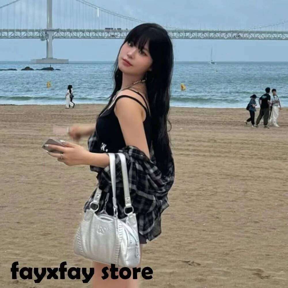 ASON roaming korean ason dumpling skin surface mini motorcycle single shoulder underarm large capacity handbag bag