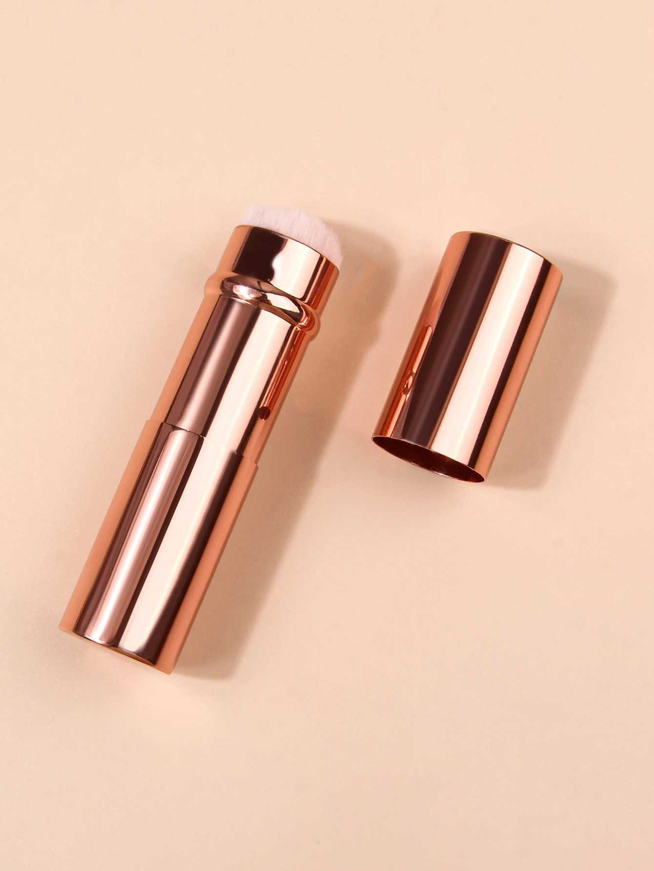 Portable travel Single telescopic Brush Loose Brush Soft B Brush Mushroom Head Powder Setting Brush Multi-functional brush W250605