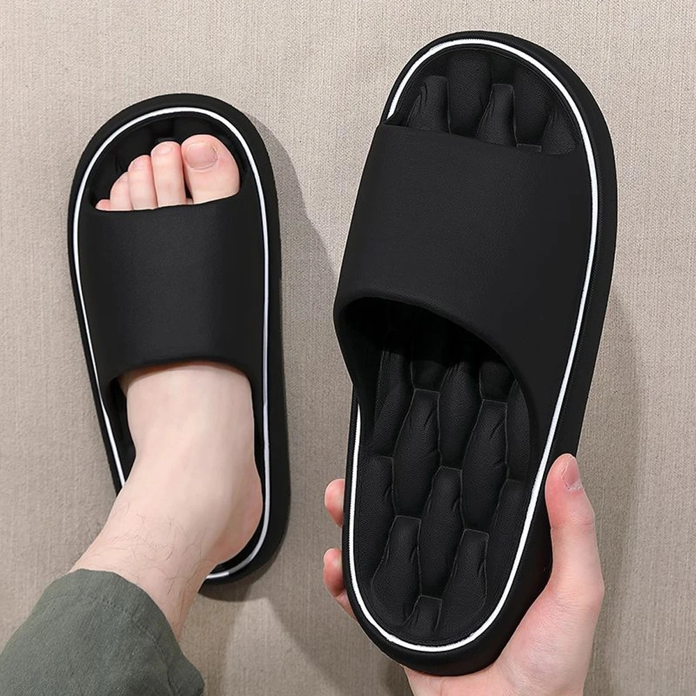 BASATU Fashion Summer Cartoon Home Shoes Non-slip Soft Slides Lithe Comfort Sandals Men Women Couple Slippers Trendy Slippers 250605