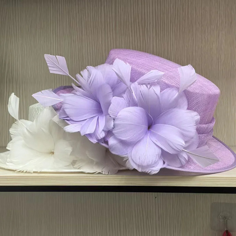 Spring Summer Fashion Linen Material Fisherman Bucket Hat For Women Bow Decoration Flat Top Fedora Hat Elegant Quality Sun Hat 250605