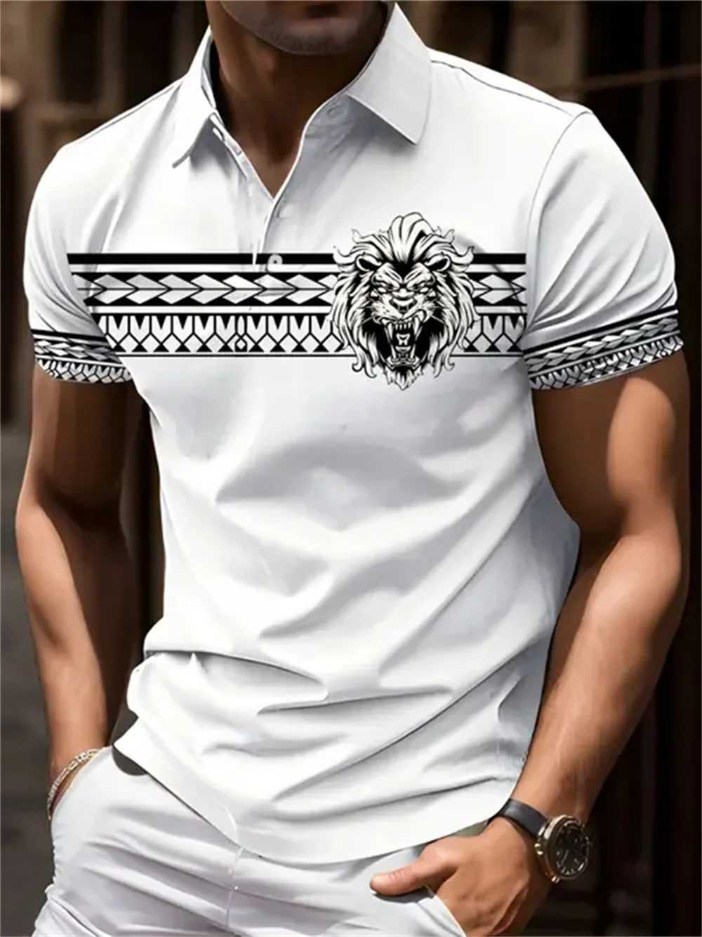 Mens Color Block Stripe Short Sleeve Summer Thin Polo Shirt Stylish Zipper Crew Neck Polo Shirt Mens Golf Casual Polo Shirt XJ250605