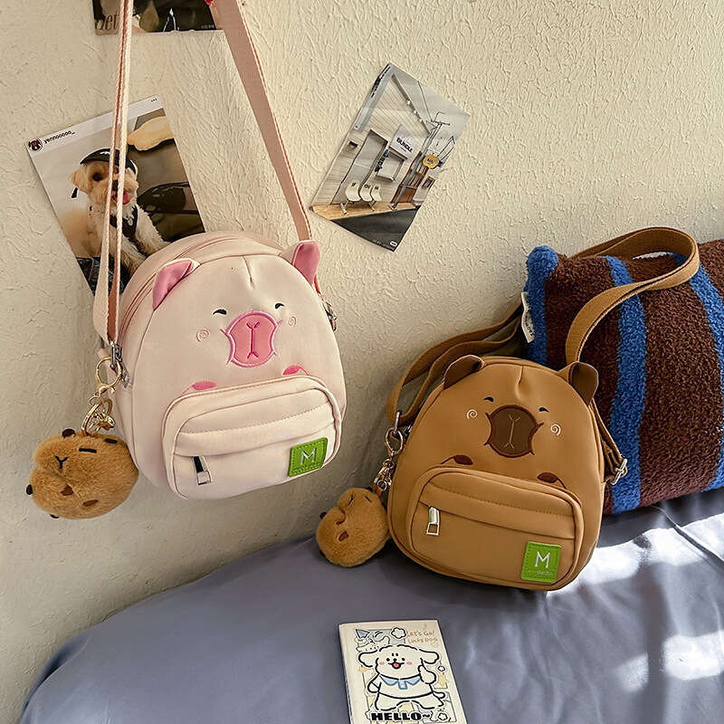 Cute Shoulder 2025 New Cartoon Capybara Mini Soft Adorable Small Crossbody Bag for Women
