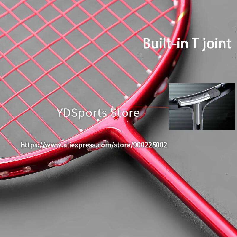 High Quality 8U 62-65G Super Light Badminton Rackets Professional Full T700 Carbon Fiber Training Racquet Sports G5 13kg Adult