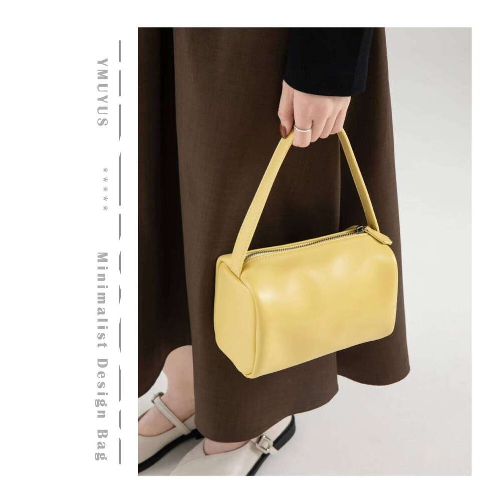 Minimalist Solid Color Ladies Pillow Senior Soft Leather Texture Shoulder Bag Weight g Ultra light Universal Phone Bags