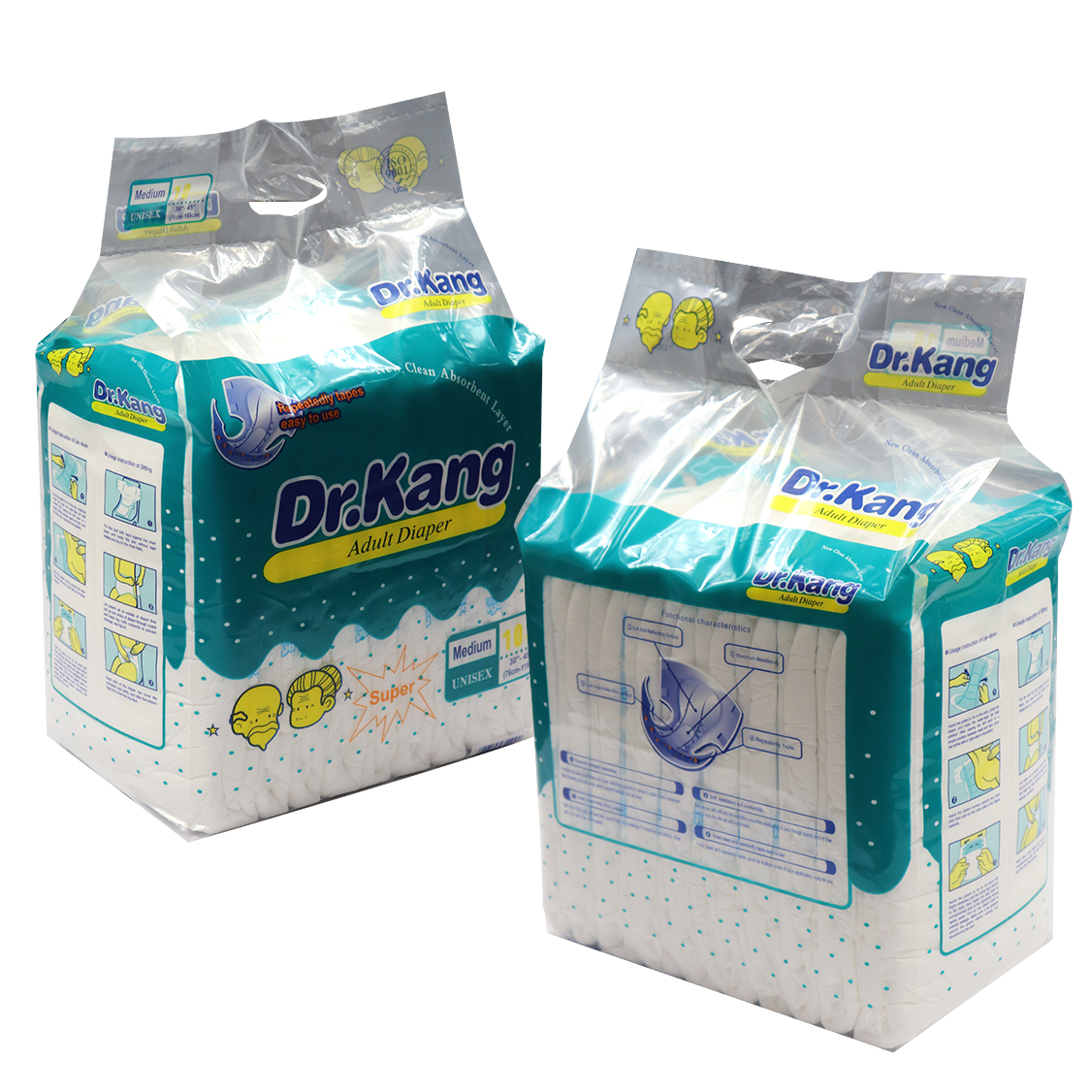 DOCTOR KAN Breathable Freedom & Custom Care diapers for Adults, Leakproof Design and Wholesale