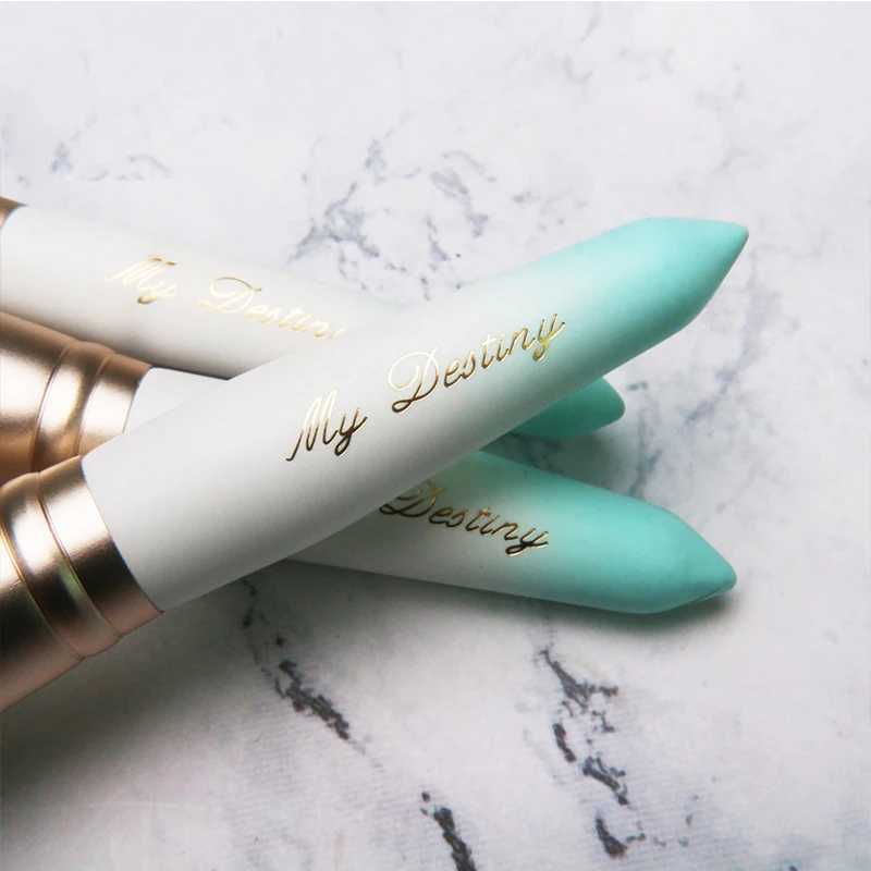 MyDestiny Ice White 12pcs Synthetic Hair Makeup Brush Set Super Soft Fiber Gradual Color Handle Includes Face and Eye Brush W250605