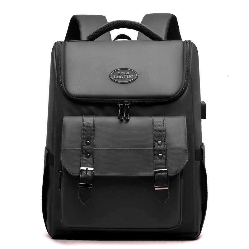 New Casual Laptop with USB, Men's Business Travel Large Capacity Backpack, Student School Bag