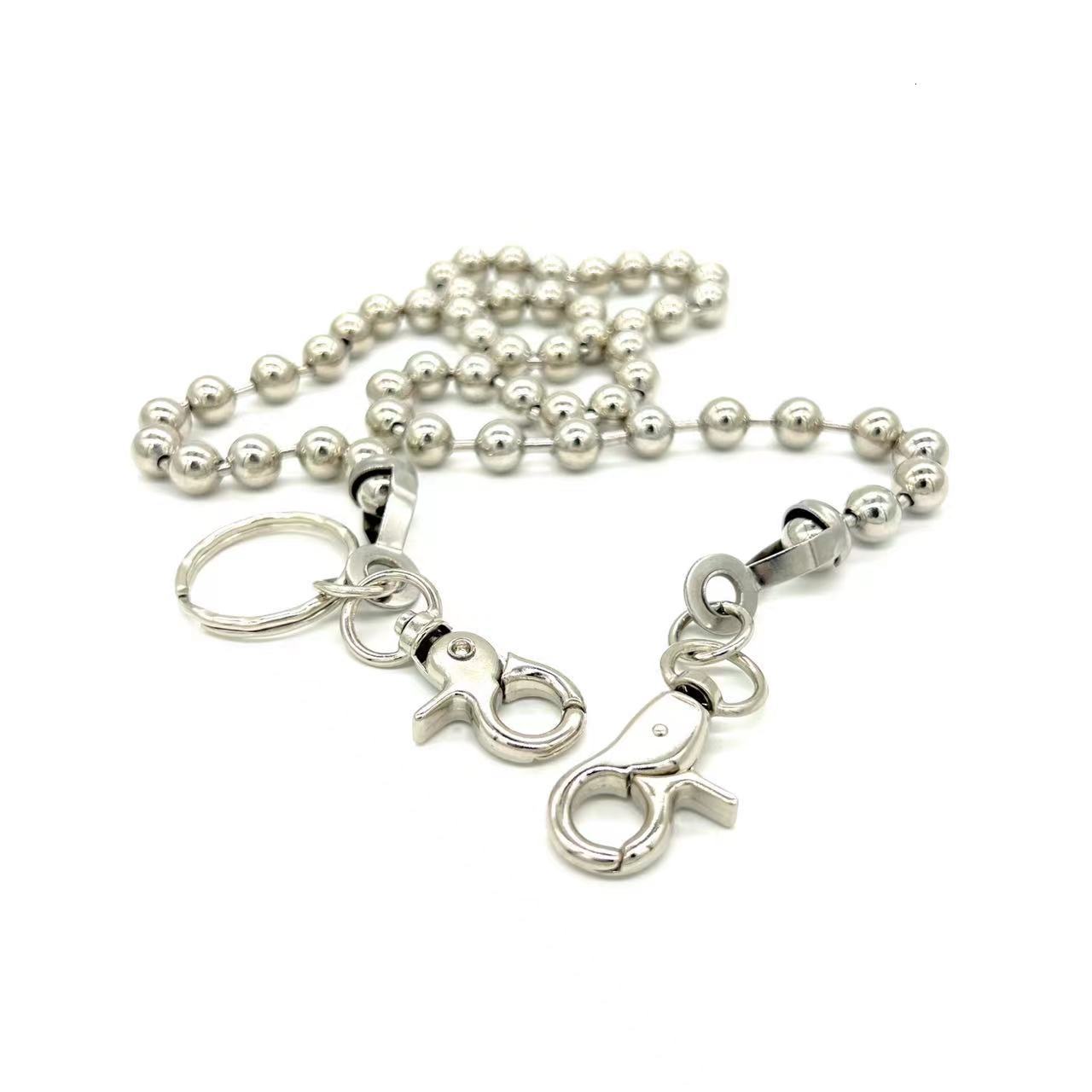 keychain pubg Punk Men Wallet Belt Chain Ball Metal Trousers Chain For Jeans Pants Fashion Jewelry For Men Women 241230