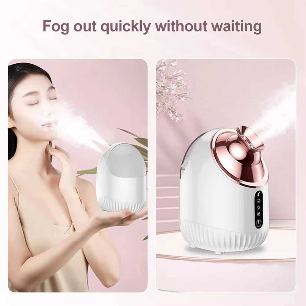 Face Steamer Nano Mist Sprayer SPA Facial Steamer Cold Hot Nebulizer Facial Sauna Humidifier For Pores Cleansing Moisturizing XJ250607