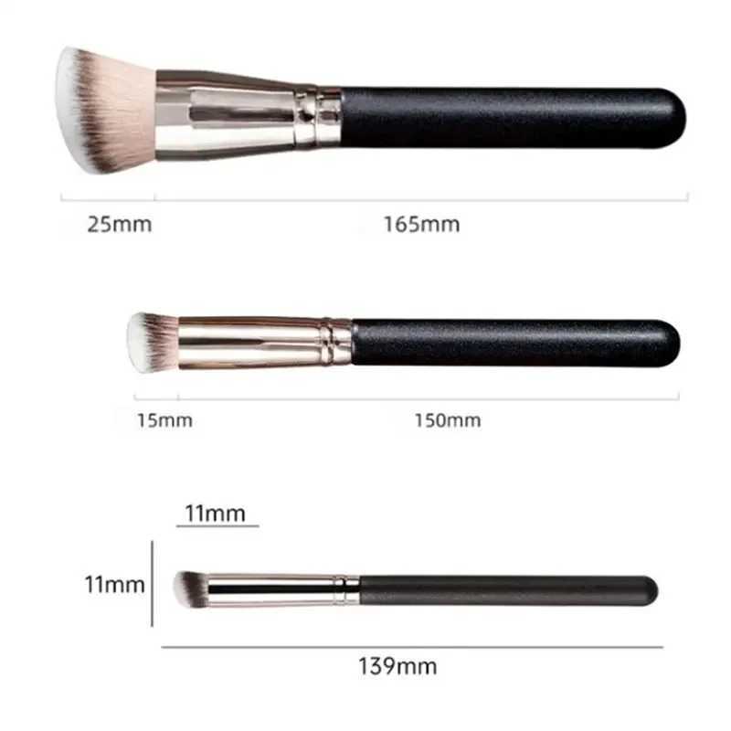 Makeup Brushes Foundation Concealer Angled Seamless Cover Synthetic Dark Circle Liquid Cream Cosmetics Contour Brush Beauty Tool W250605