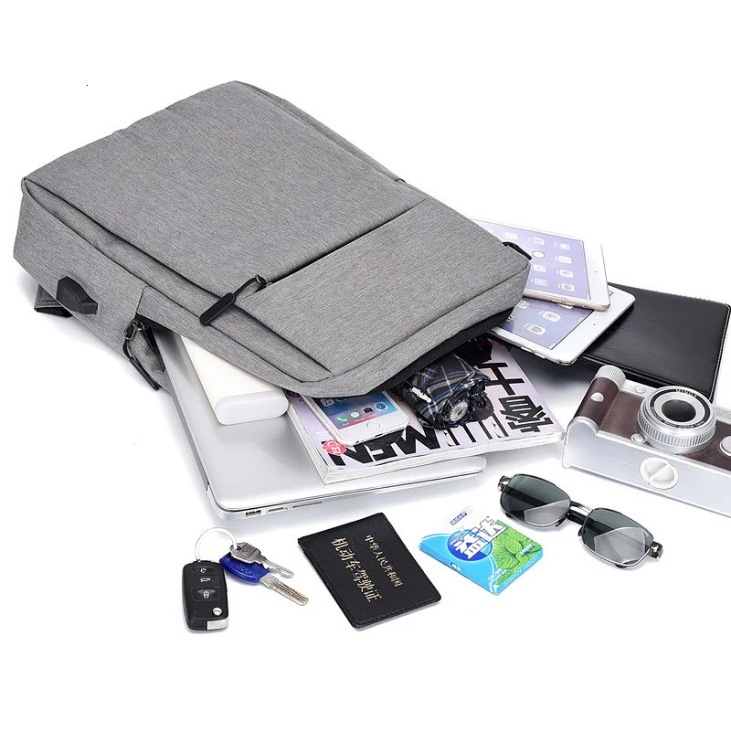 Laptop Backpack fit 15.6 inch Commuting Business Bag Lightweight Casual Daypack with USB Charging Port for Business Travel 250603