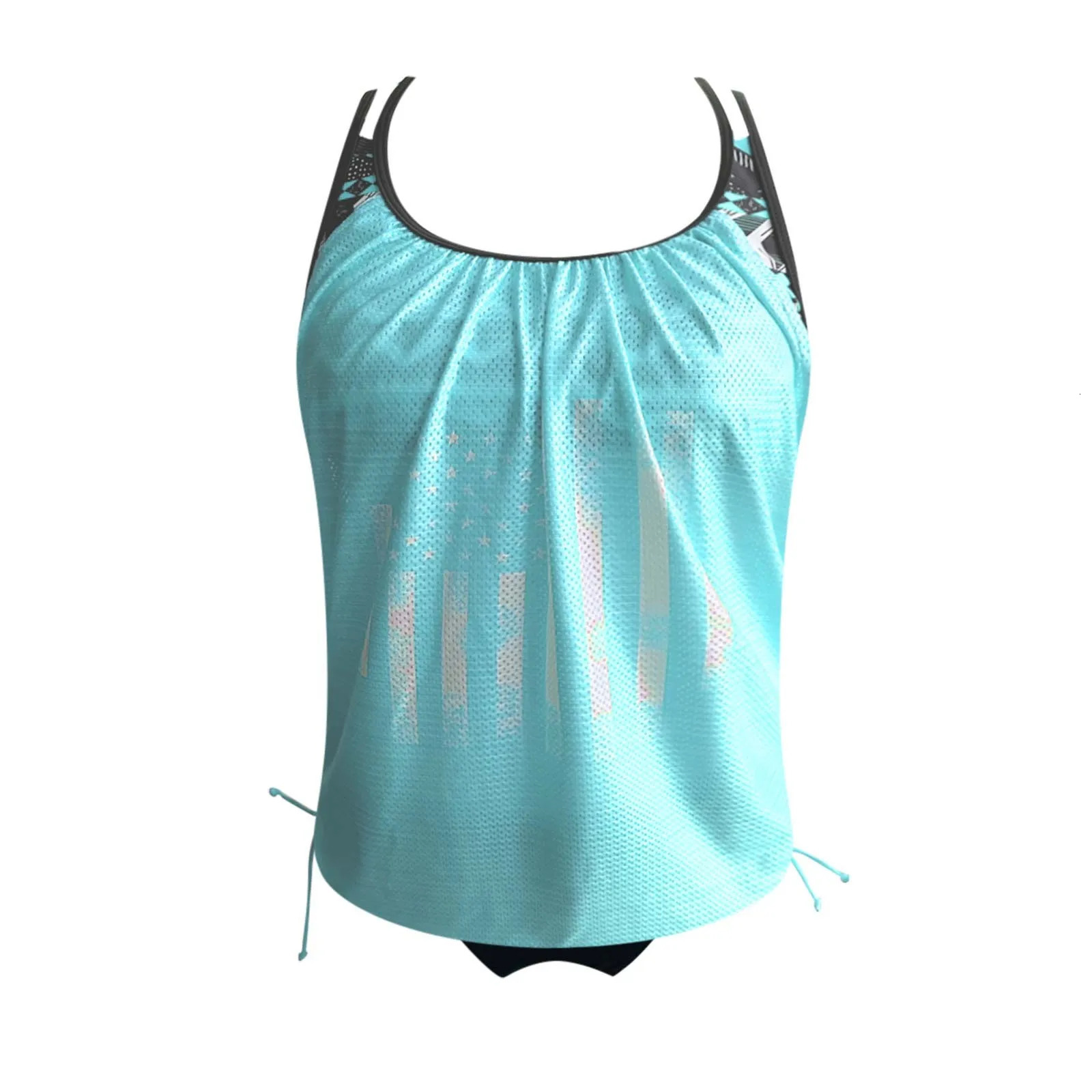 Swimsuit 2025 Trend WomenS Swimwear Tankini Normal 2 Piece Bikinis Brazilian Striped Padded Maillot De Bain Femme 250530