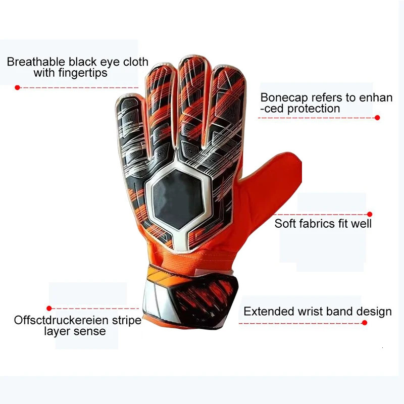 Child/Adult Non-Slip Latex Football Gloves Sports Goalkeeper Gloves Goalkeeper Football Gloves 250605
