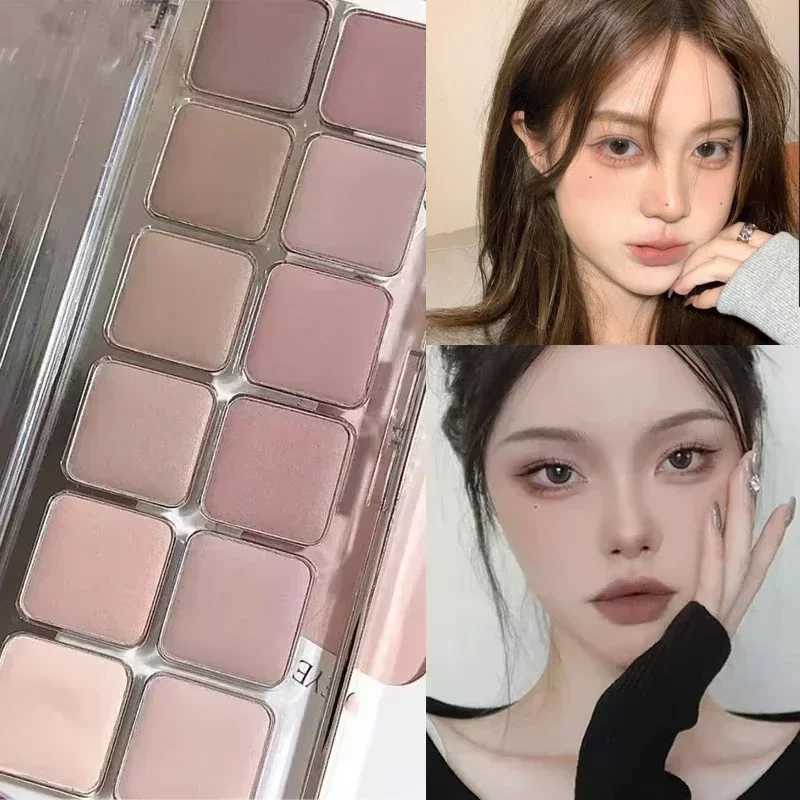 2 Color Low Saturation Eyeshadow Palette All Matte Tea Apricot Eye Makeup Palette Daily Makeup Long Lasting Eye Shadow Cosmetic W250605