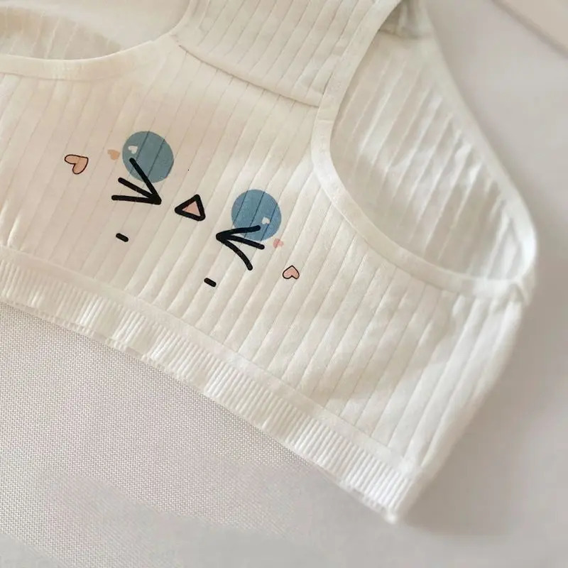 5PCS Girls Cotton Antibacterial Panties Kid Soft Cartoon Briefs 2y Young Child Underwears Student Cute Thin Breathable Knickers 250604